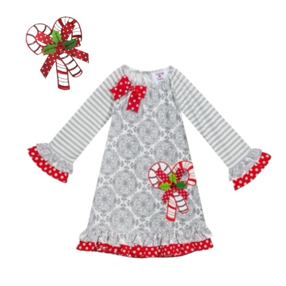 Counting Daisies Candy Cane Dress
